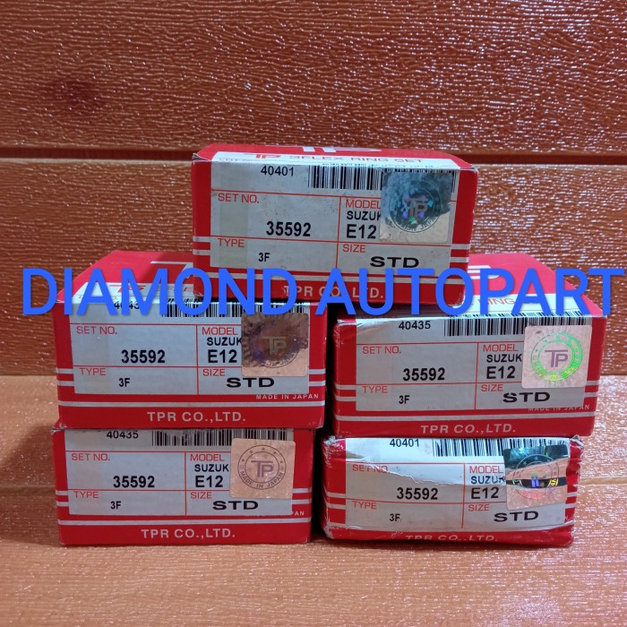 DIAMOND RING PISTON SET RING SEHER SET FUTURA 1.5CC FUTURA 1.6CC BALENO TP