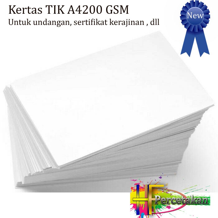

Kertas TIK A4 200 GSM (Murah & Berkualitas)