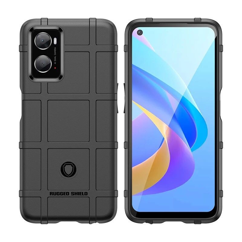 OPPO A96 COVER RUGGED SHIELD MILITARY PREMIUM CASE SILICONE SOFT CASE