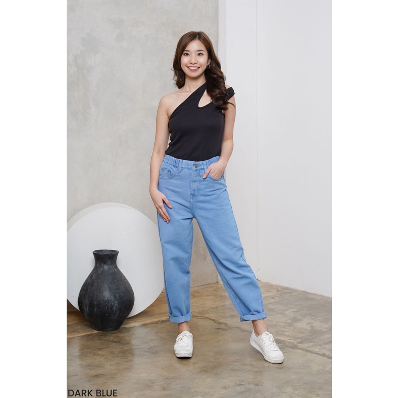 Mom Jeans Celana Panjang Wanita