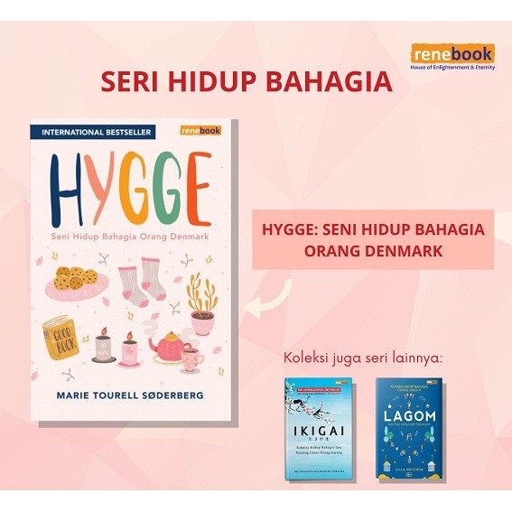 

Paket Hyggelig - Renebook - Buku Hygge - Ikigai