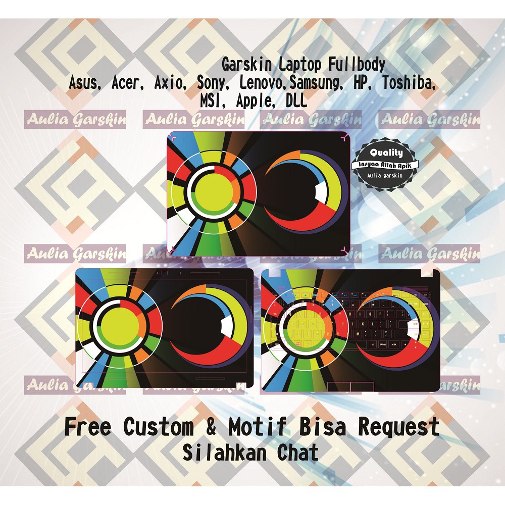 Garskin Laptop Compaq Presario CQ43 Full Body motif Sun - free custom