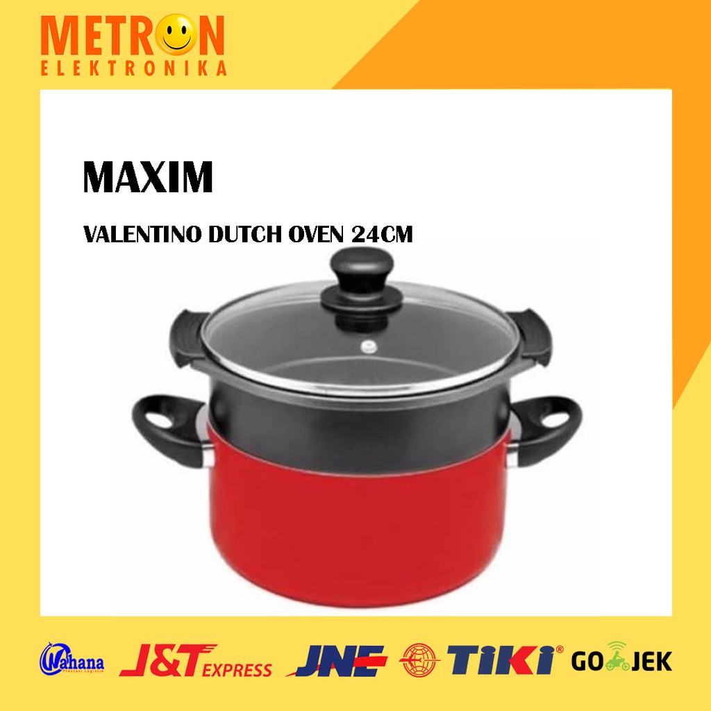 MAXIM VALENTINO 24 CM DUTCH OVEN STEAMER SET