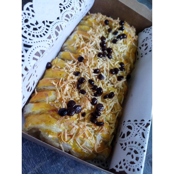 

struddle pisang coklat keju ala unda
