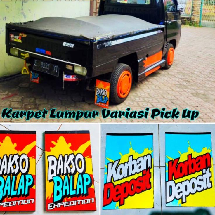 LANGSUNG ATC.. KARPET KARET KEPET LUMPUR VARIASI RODA MOBIL PICK UP L300 GRANDMAX NEW CARRY FUTURA T