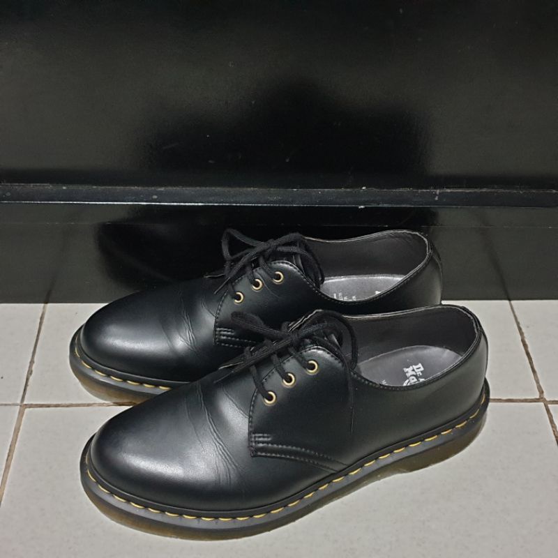 Sepatu Original Dr Martens 1461 Vegan MIV Black Smooth