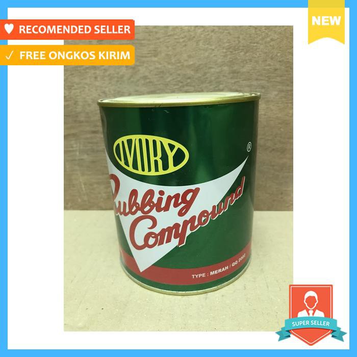 Rubbing compound, kompon merah motor & mobil, dempul @1 kg