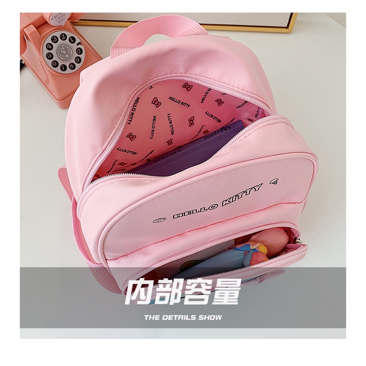 Tas ransel hello kitty glitter TR10 besar anak perempuan sd backpack