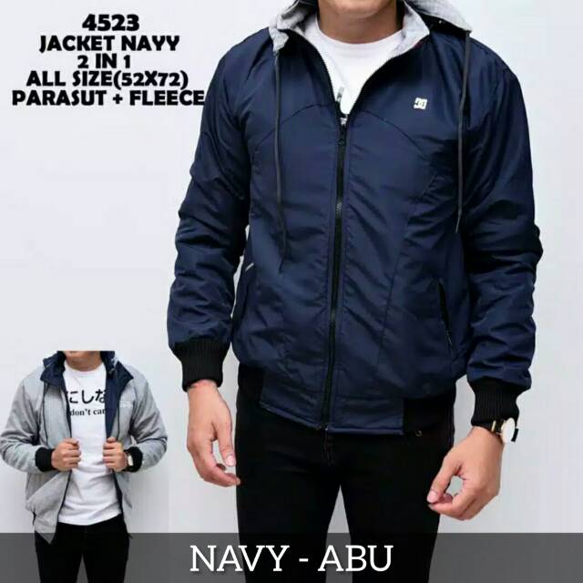 Jaket Pria Bolak Balik 2in1 / JAKET PRIA JAKET PARASUT JAKET DISTRO JAKET MOTOR JAKET MURAH