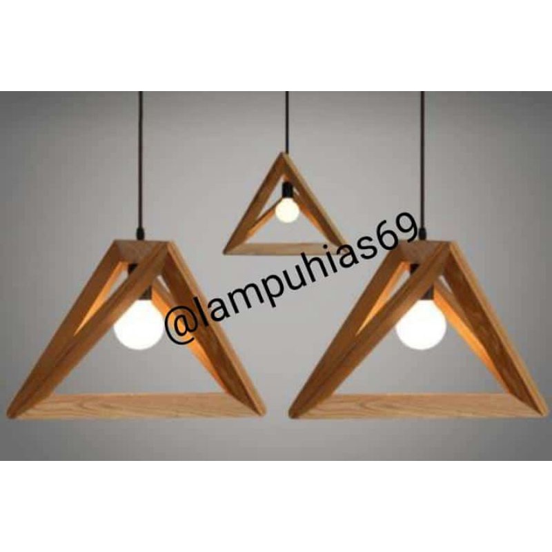 lampu hias gantung kayu