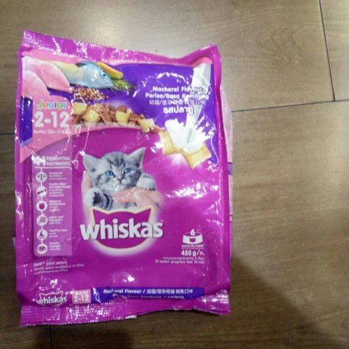 Makanan Kucing Kering Dry Food Whiskas Junior 450gr