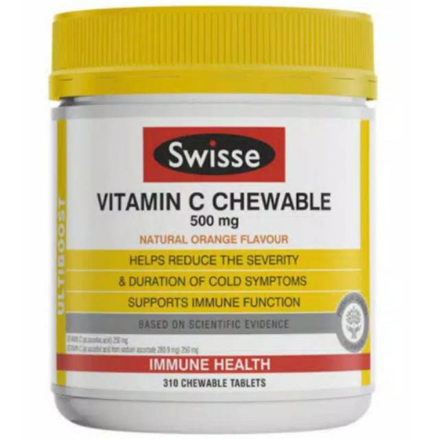 Swisse Vitamin C Chewable 500 mg 310 tablet