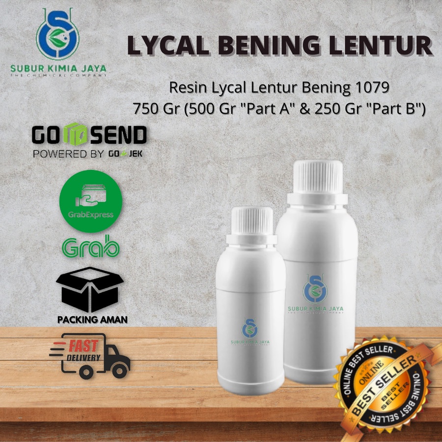 

Resin Lycal 1079 / Lical Lentur Bening Flexibel - 750 GR Premium