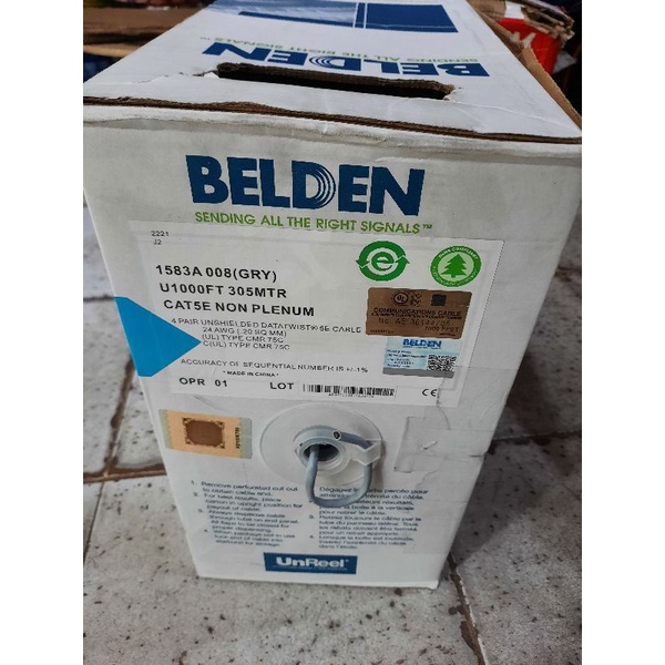 Kabel data Belden cat5e 305m USA
