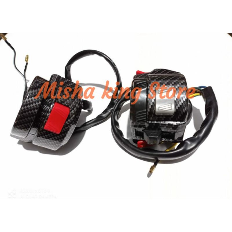 Saklar kanan kiri rx king karbon holder kanan kiri rumah gas rx king