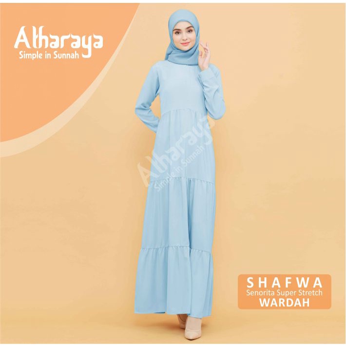 Dress Terbaru SHAFWA Ruffle Gamis Kekinian Gamis Terbaru Premium By Atharaya