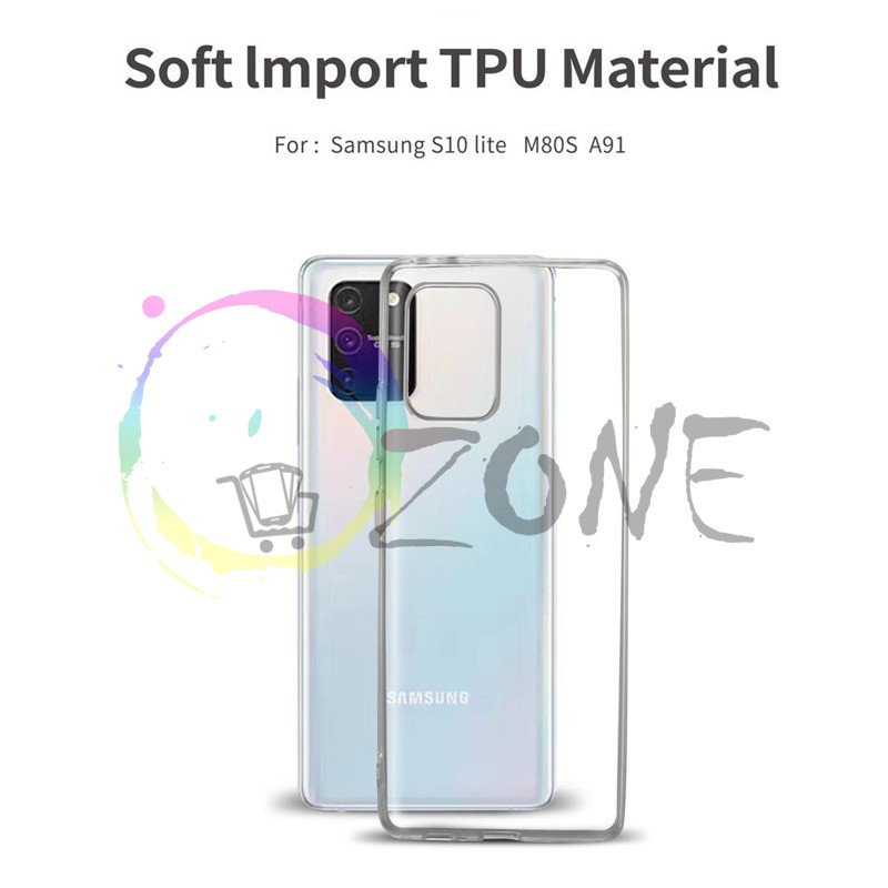 SOFTCASE TRANSPARAN SAMSUNG S10 LITE - M80S PREMIUM CLEAR SOFT CASE