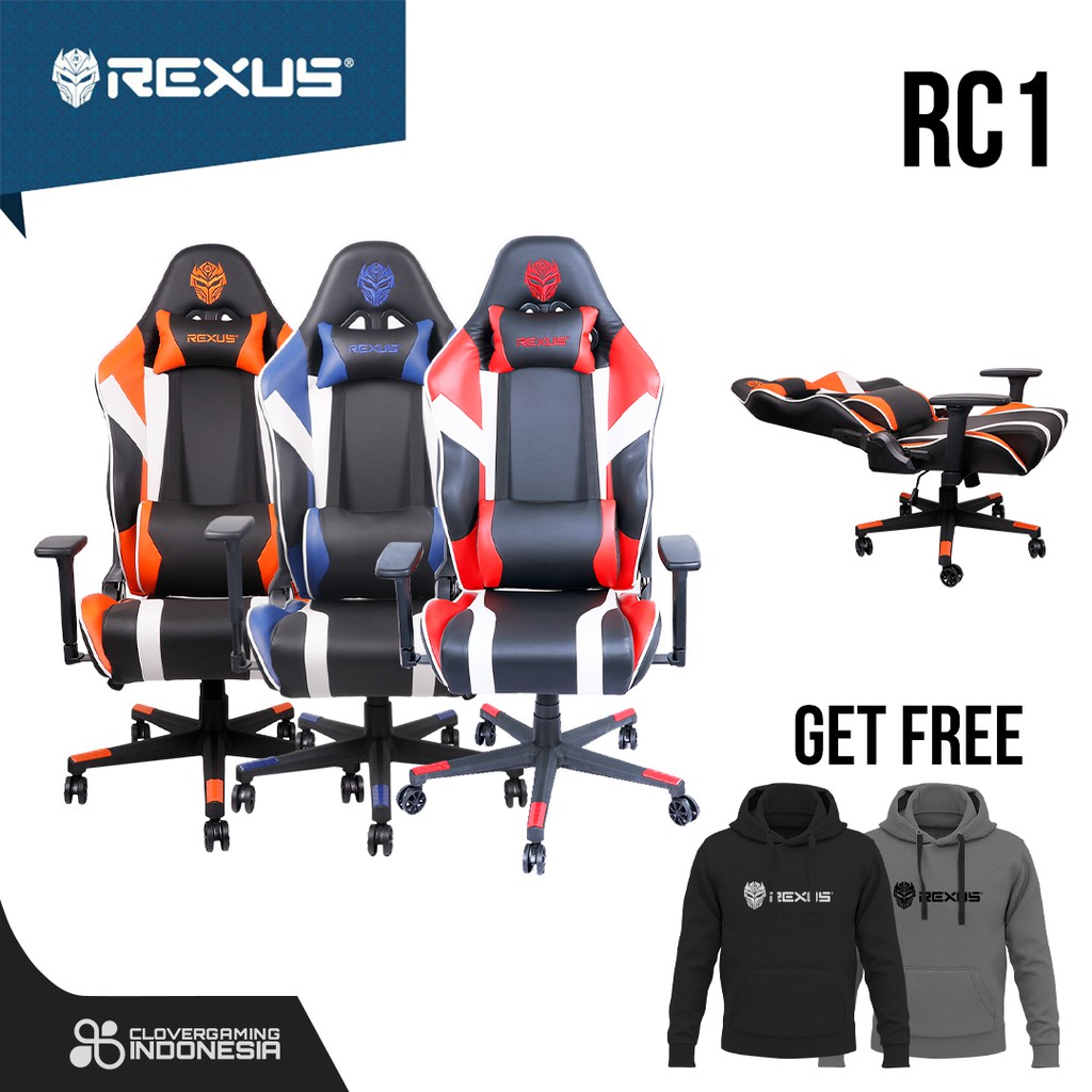 Rexus Gaming Chair Raceline Rc1 Shopee Indonesia Rexus Gaming Chair Raceline Rc1 Shopee Indonesia