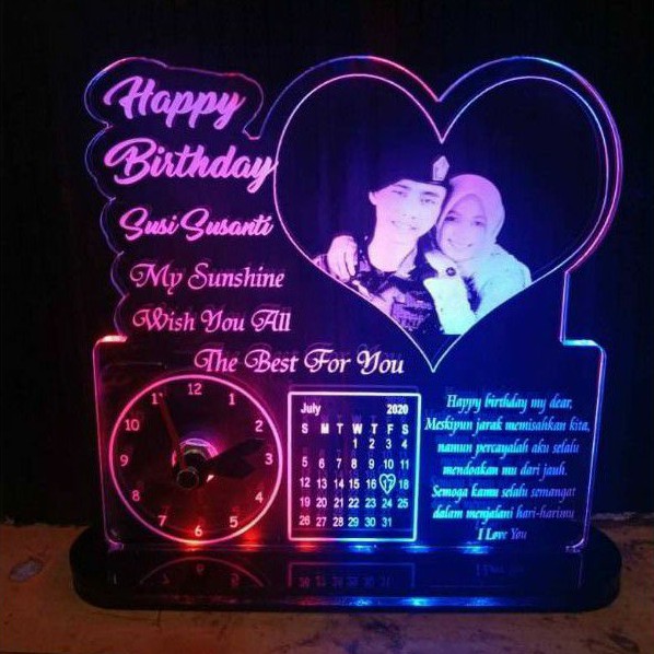 

Lampu Hias LED Akrilik Custom | Lampu Tidur | LED Mood Light