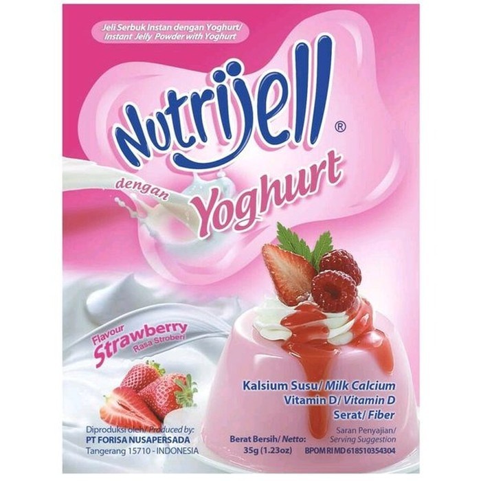 

Nutrijell Yoghurt Strawberry 35Gr