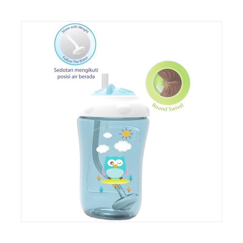 Baby Safe Sipper Cup With Weighted Straw Botol Minum Anak dengan Sedotan Training Cup 300ml