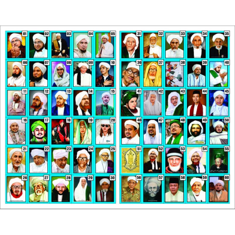 Poster Bingkai Ulama dan Habaib