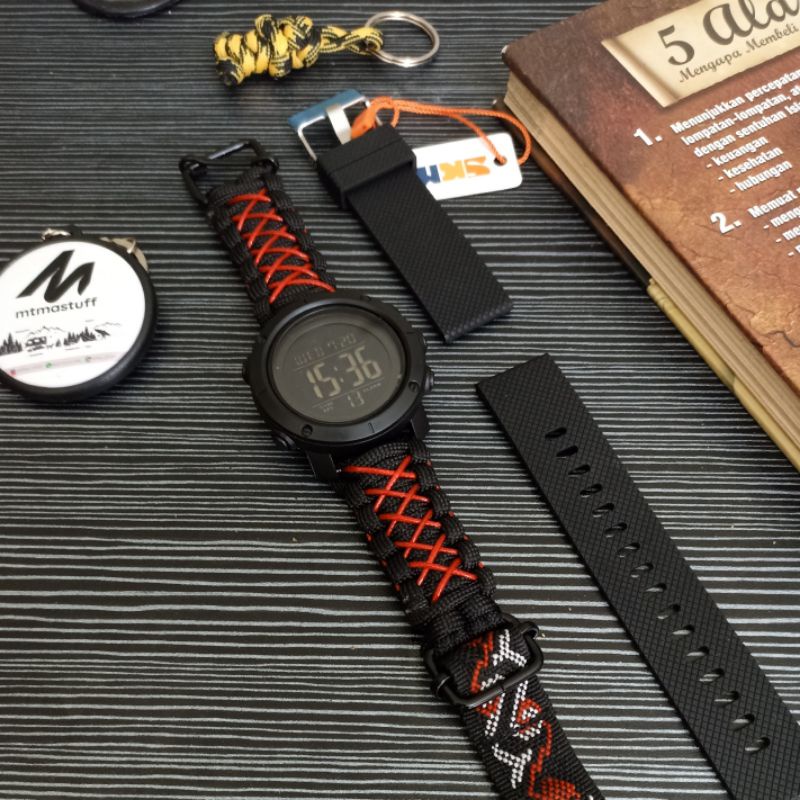 Jam Tangan Outdoor Strap Paracord Survival By MTMASTUFF