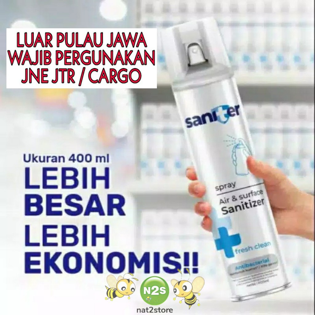 Saniter Air Sanitizer Aerosol 400ml - Saniter Disinfectant Spray - Saniter Spray
