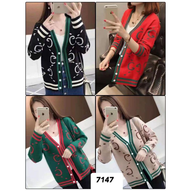 Cardigan rajut gucci 7147
