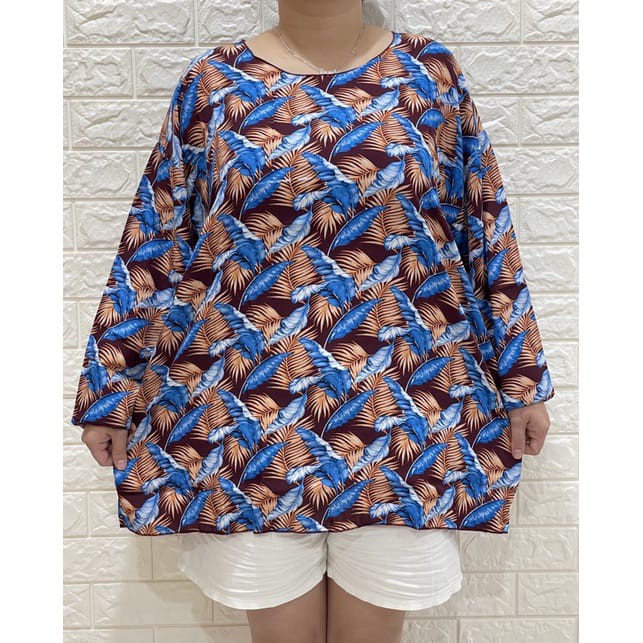 baju bali wanita tangan panjang xxxl rayon premium#kaos jumbo tangan panjang motif janda bolong