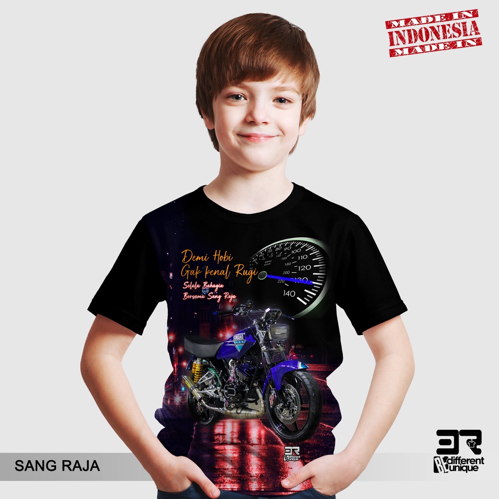 [ COD / BAYAR DI TEMPAT ] KAOS DISTRO PRINTING ANAK ANAK GAMBAR MOTOR YAMAHA RX KING RX SPESIAL RXZ 