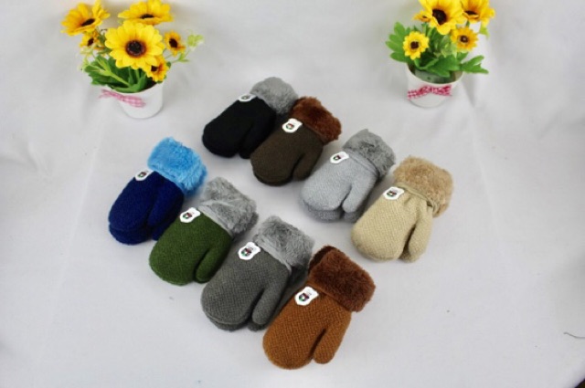 IMPORT MOLLAD Glove Leaf Kids Sarung Tangan Anak Rajut Wool Musim Dingin Winter Glove Leaf