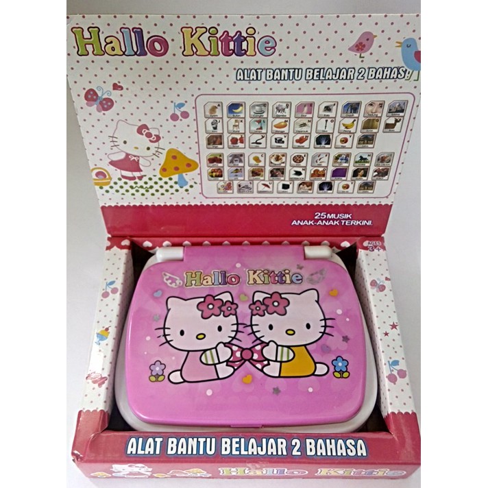 MAINAN LAPTOP HELLO KITTY 2 BAHASA