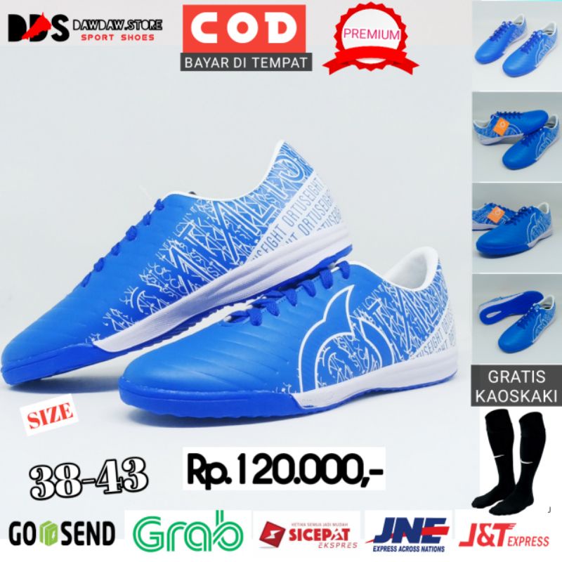 Sepatu Futsal Ortuseight Ortus Catalyst Grade Ori Premium Biru