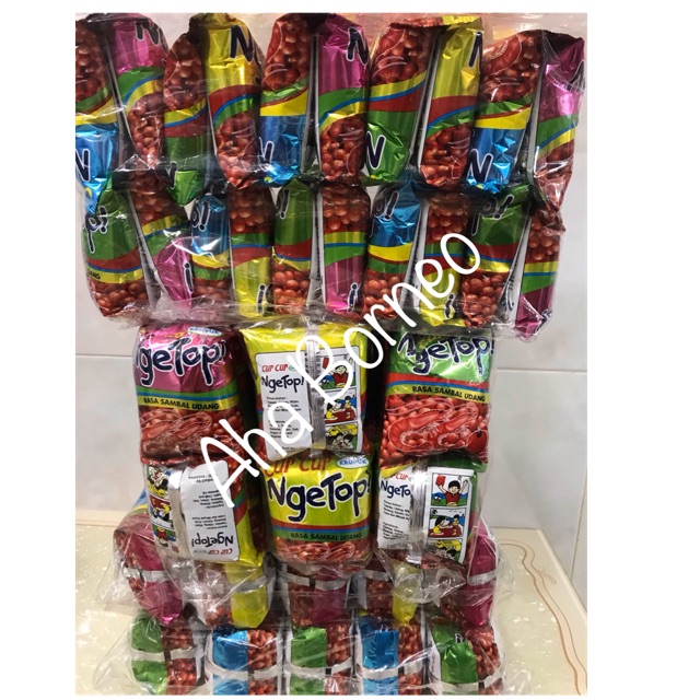 

Snack Jadul cupcup Ngetop 20pcs Sambal Udang / Snack Legend / Cup cup Ngetop