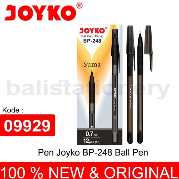 

{{{{}}] Pena Joyko SUMA BP-248 Black 0.7mm 1 lusin