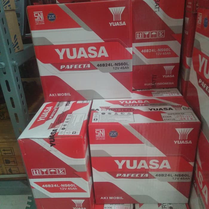 AKI YUASA NS60L PF PAFECTA ACCU AKI BASAH YUASA 46B24L NS 60 L PF