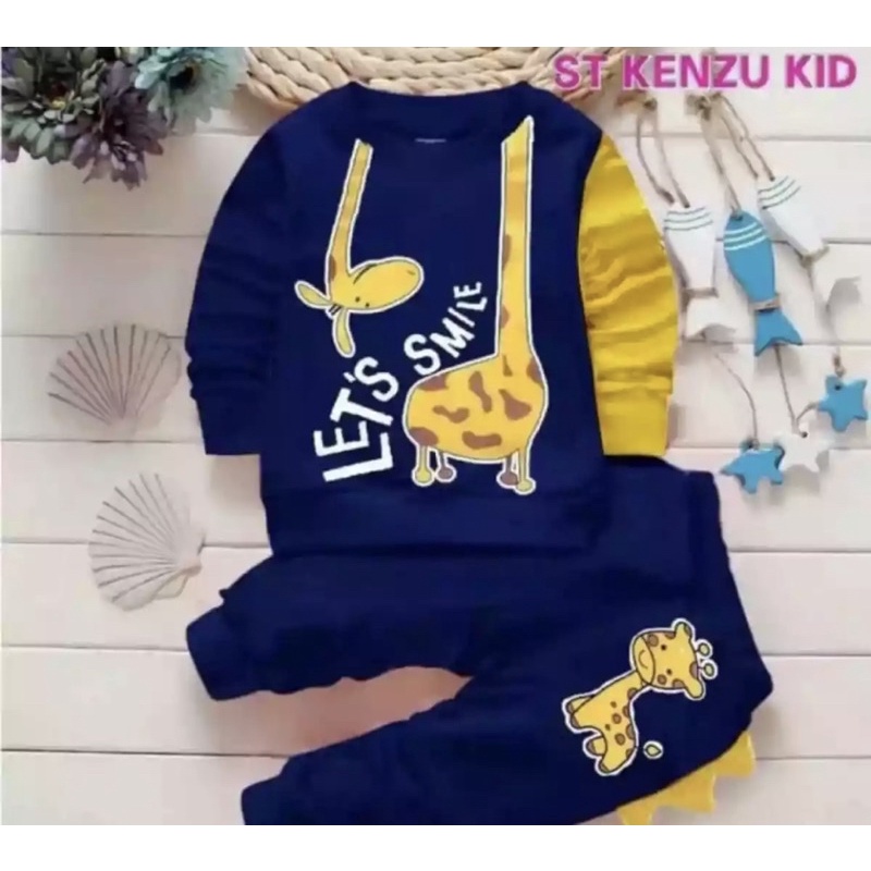 SETELAN SWEATER ANAK JERAPAH//BAJU SETELAN ANAK LAKI LAKI DAN PEREMPUAN