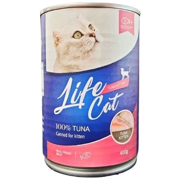 Makanan Kucing Basah Life Cat Kaleng 400Gr Free Vitamin Wet Food Kitten &amp; Adult