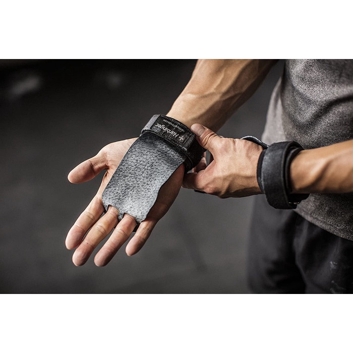 Harbinger Leather Palm Grips for Weight Lifting Hand Protection