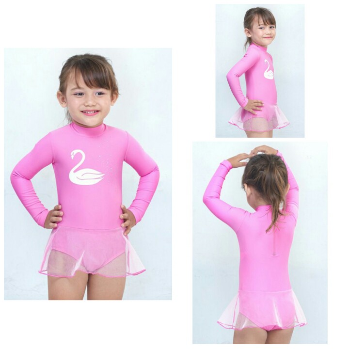 Baju Renang Anak SWAN SWIMDRESS LONG SLEEVE