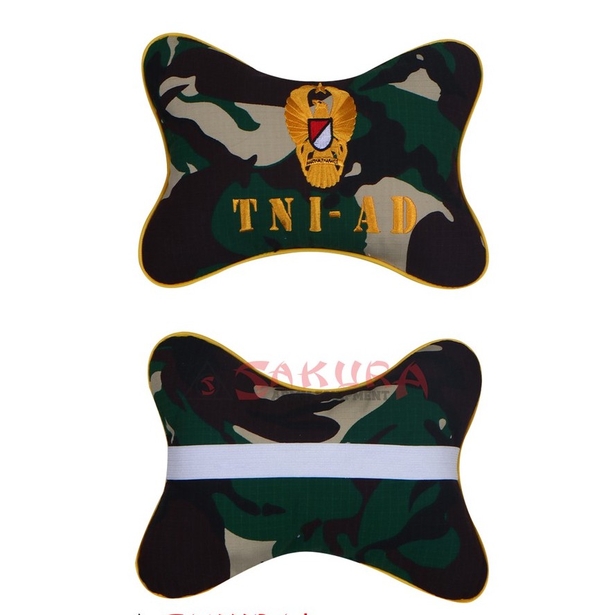 Bantal Leher Mobil Motif Loreng Malvinas TNI-AD