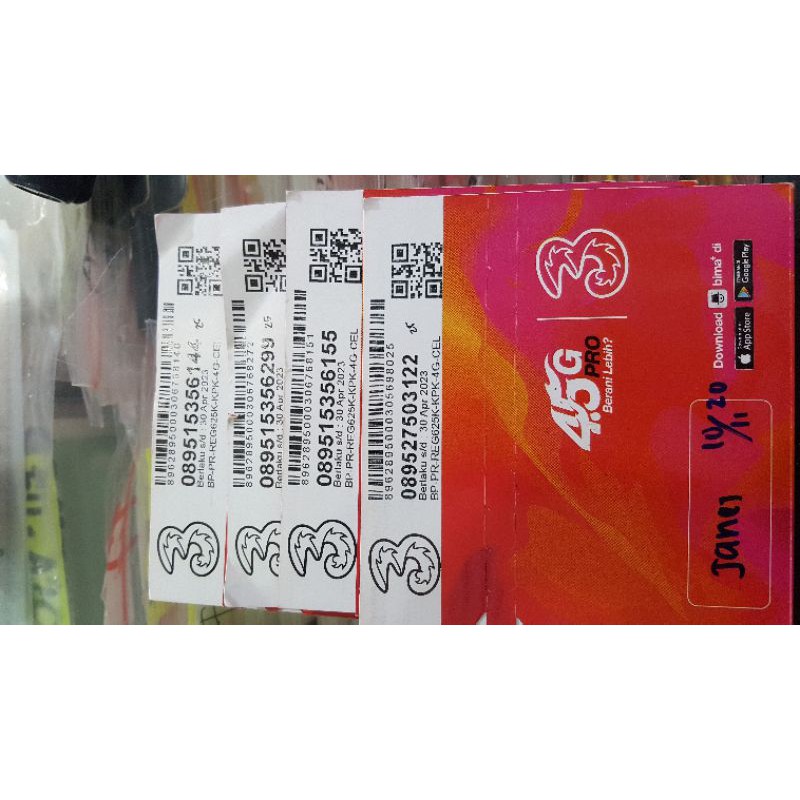 perdana 3 / tri / three kuota 2gb 2025