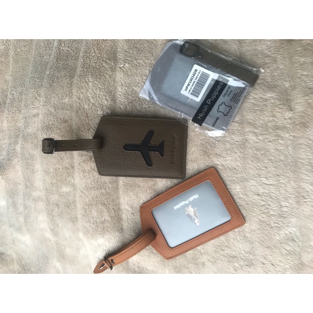 Hush Puppies Original Sale Bag Tag Name Tag Kulit