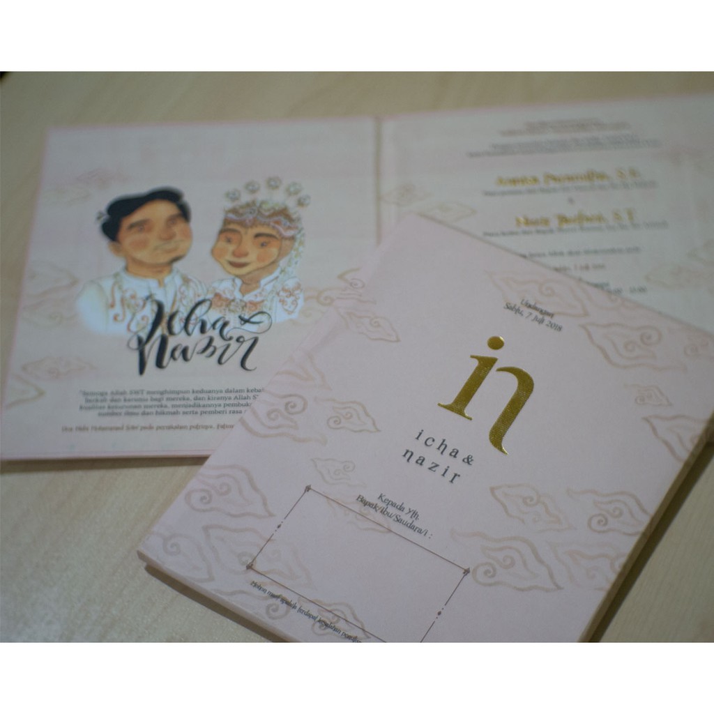 Undangan Hardcover Lipat
