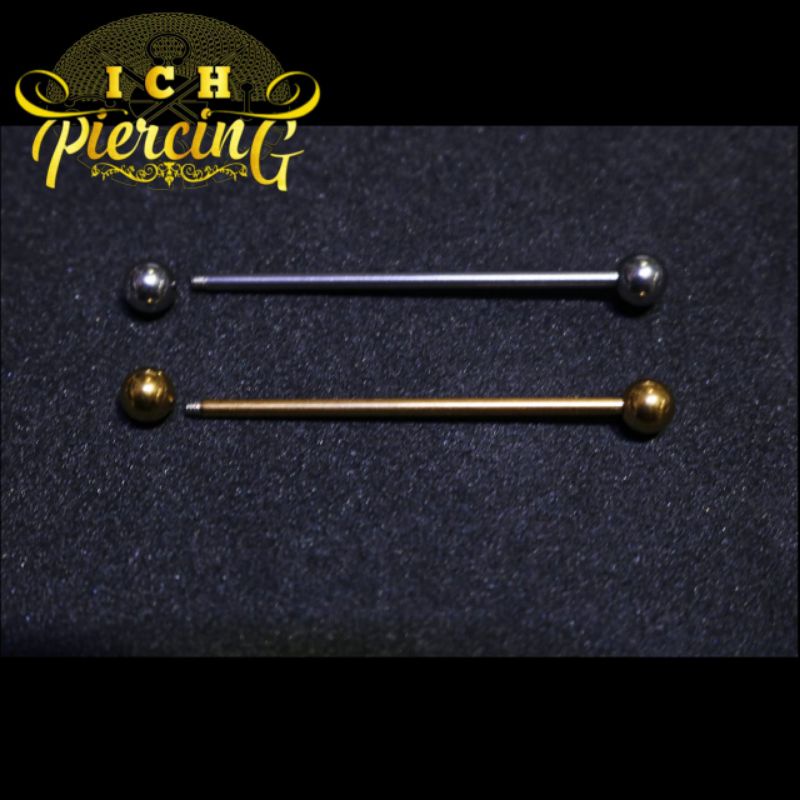 industrial piercing / barbel telinga panjang