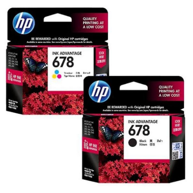 Tinta Cartridge hp 678 Black-Colour Original