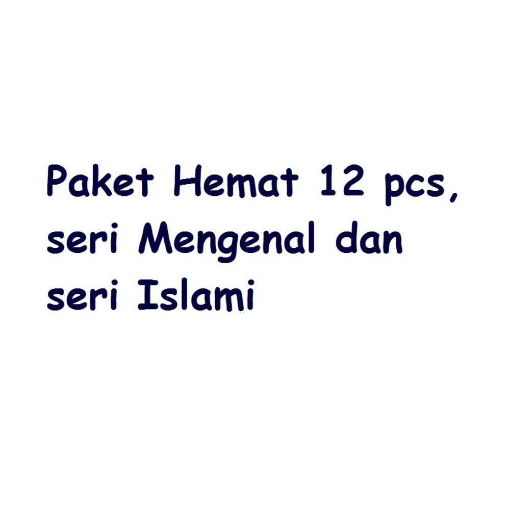 

Stok terakhir Buku Bantal Buku Kain Paket Hemat 12 pcs