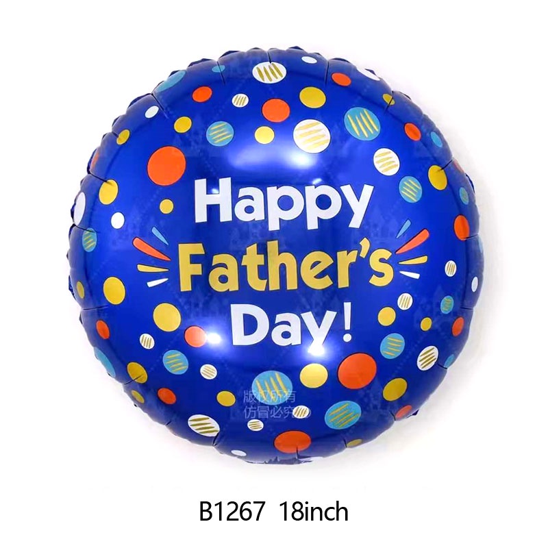 HAPPY TIME BALON FOIL TEMA FATHER'S DAY HARI AYAH JUMBO BULAT BINTANG BALON UNTUK ORANG TUA PESTA HAPPY BIRTHDAY HBD