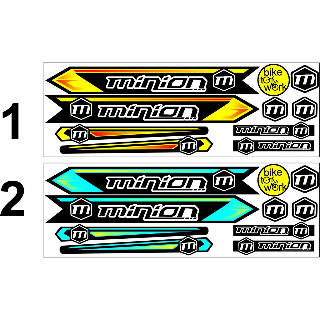 STICKER STRIPING MINION BIKE SEPEDA STIKER VARIASI SEPEDA